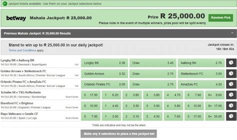 betway jackpot pick 5 results|Betway Mahala Jackpot Promotion Guide .